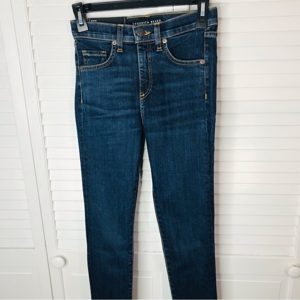 VERONICA BEARD Kate Skinny Fray Jeans Size 24 - Picture 3 of 11